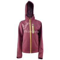 China Womens Outdoor Reflective Windproof Softshell Jackets Waterproof With Hooded on sale