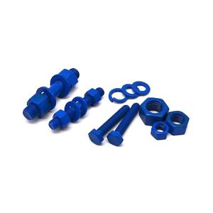 China SIZE M6-M32 Colorful PTFE Coating Bolt And Nut Assembly supplier