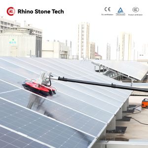 Outdoor Alloy Solar Panel Rotating Brush  Solar Panel Cleaning Solutions Double Disc