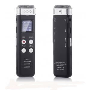 China 8GB Digital Audio Voice Sound Activated Recorder Dictaphone with MP3 Player / Auto Saving File Every 5 Seconds supplier