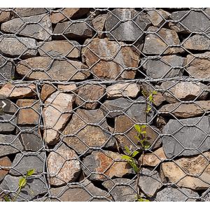 China Direct Wholesale Great Standard Hexagonal Gabion Basket Mesh Fence Gabions Boxs Galvanized Hexagonal Gabion Box wholesale