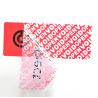 China La sécurité de VIDE de couleur rouge marque l'impression faite sur commande pour le transport/banque wholesale