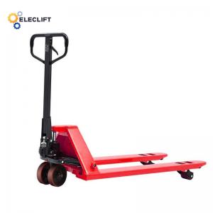 China 500-6000lbs Pallet Lifter Manual Pallet Truck With 7-9 In Steering Wheel supplier