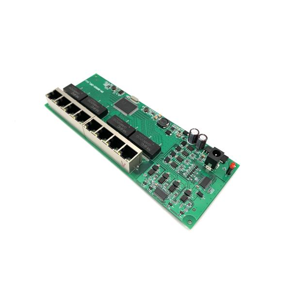 8 Port Gigabit Panel Ethernet Switch Module , POE PSE Switch Power Over Ethernet Module