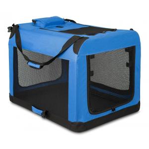 China 600D PVC 20in Foldable Pet Carrier 13in Portable Collapsible Dog Crate supplier