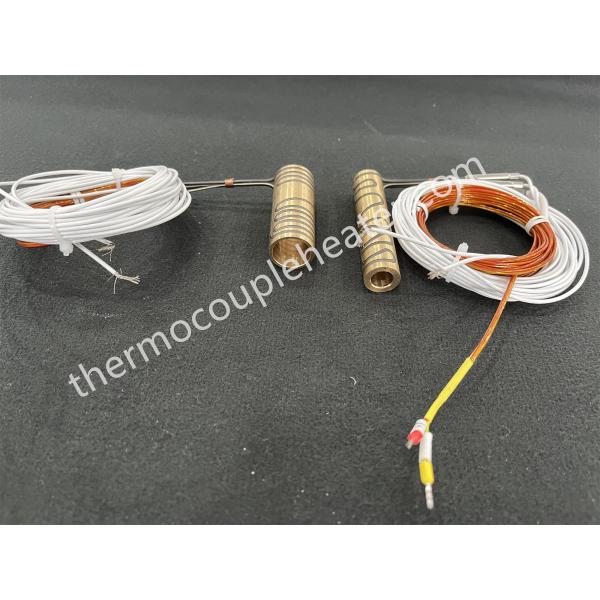 Hot runner injection mold components pressed in brass heater for hot runner systems