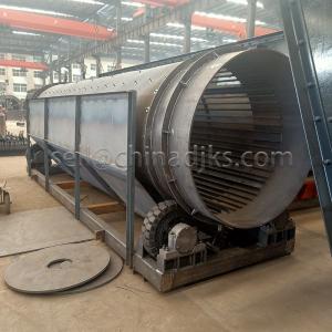 Rotary Drum Screen Rotary Sifter For Various Materials Motor Driven Slotted Drum
