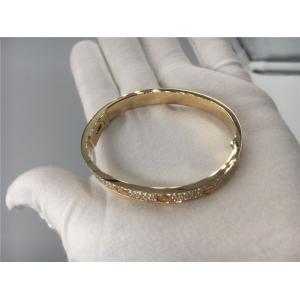 China Gold Bracelet , Bracelet Rose Gold With 204 Brilliant - Cut Diamonds wholesale