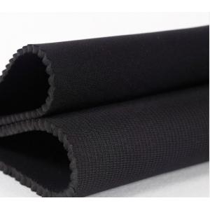 Knitted Ribbed Neoprene Fabric , 10-13 Degree Hardness 5mm Neoprene Sheet