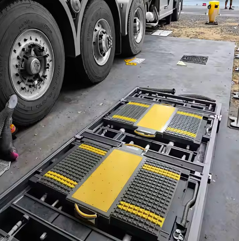 China Heavy Duty Portable Axle Scale High Accurate User Friendly Interface wholesale