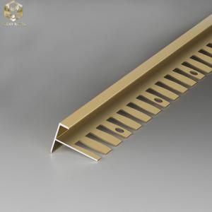 China ODM 10mm Square Edge Tile Trim Panel Extrusions Stair Nosing supplier