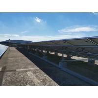 China HDG Steel Ballasted Solar Mounting Systems Photovoltaic Flat Roof Racking on sale