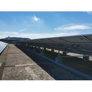 China HDG Steel Ballasted Solar Mounting Systems Photovoltaic Flat Roof Racking supplier