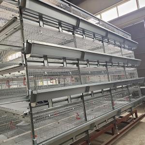 China 4 Doors q235 H Type Battery Broiler Equipment 3 Layers Poultry Shed supplier