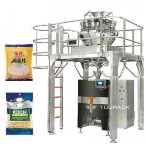 China Mozzarella Shredded Cheese Packaging Machine With Multihead Weigher Oatmeal Filling Machine supplier