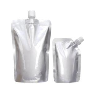Customized Color Liquid Spout Pouch For Beverage Clear Plastic Pouches 100ml