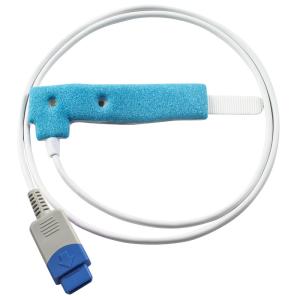 China Datex Ohmeda 9 pin Sensor de SpO2 desechable CS/3 S/5 Cardiocap/5 Neonato bebé esponja azul Proba de SpO2 desechable supplier