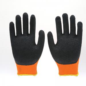 Palm Coated Warm Winter Work Gloves Brushed Acrylic Material Anti Cold