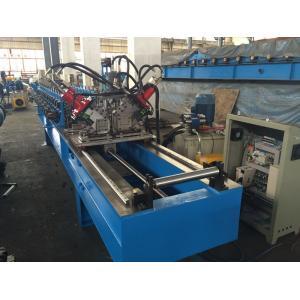 China Chain Drive Ceiling Roll Froming Machine  With Punching / Track Cutting System supplier