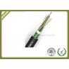 24~144 Core Fiber Optic Outdoor Cable With Armoured Metallic Strength Member