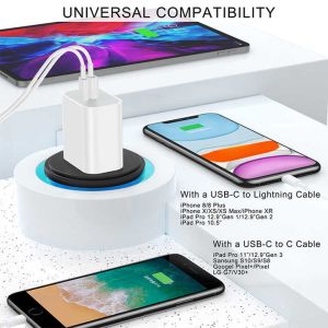 China 18W Dual USB Wall Charger with Type-C and USB-A Fast Charging wholesale