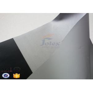Tela revestida gris de la fibra de vidrio del PVC, tela da alta temperatura compuesta