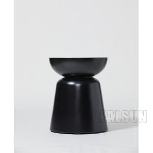 China Modern Shape Marble Stone Coffee Table , Stone Side Table In Black Color For Hotel Living room or Meeting room supplier