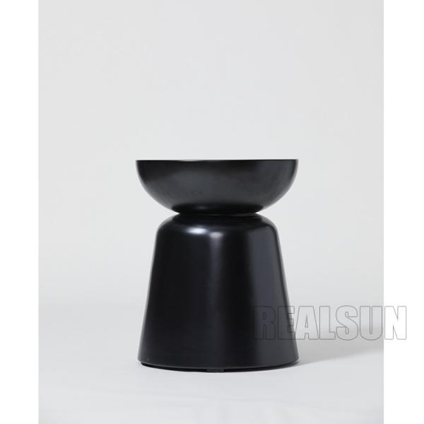 Modern Shape Marble Stone Coffee Table , Stone Side Table In Black Color For