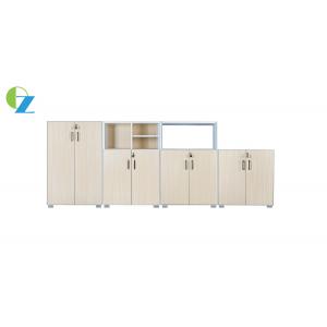 China Thin Edge Slim Metal Wood Storage Cabinet Swing Cupboard With Adjustable Foot supplier
