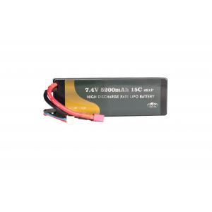 7.4V 5200mAh 15C Hight Power Rate Lithium Ion Battery With Dean-Style T Connector For Car Truck Boat Vehicles