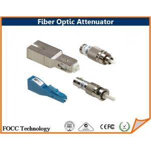 Broadband Network Fiber Optic LC Attenuator 15db 20db , Single-mode