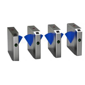 Retractable Flap Unique Mechanism 12V DC Turnstile Gate With Card Reader