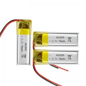 China 401030 Lithium Polymer Battery 3.7V 80mAh For Bluetooth Headset supplier