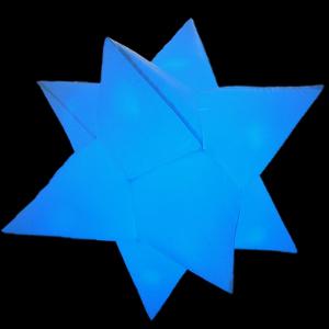 Party Lights Inflatable Decoration Star with 16 Colors LED Light
