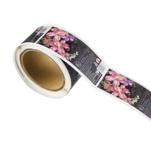 China Customized Printing Self Adhesive Label Sticker Flower Transparent Sticker supplier