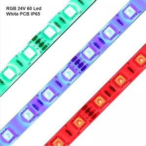 China 24V SMD 5050 RGB LED Strip Lights Colour Changing 60led Waterproof supplier