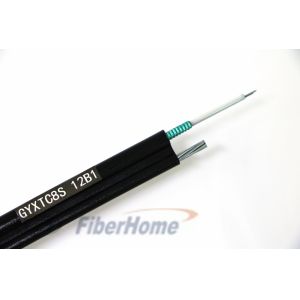 China Le schéma échoué par appui auto- 8 de câble optique de fibre 12 application des noyaux GYXTC 8S Aeria supplier