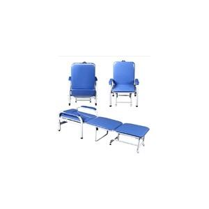 Hospital Patient Room Chair Portable Foldable Accompany PVC Artificial Leather