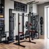 Commercial Multi-Function Steel Power Rack Gym Fitness Equipment with Pin Load Selection Machines