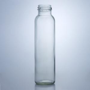 300ml Round Food Glass Jar for Milk Juice Fruit Tea Decal and Surface Handling