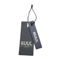China Custom Jeans Black Paper Cardboard Tags With String Recycled Paper Price Tag on sale