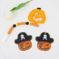 China Soft And Flexible Silicone Teether for 0-36 Months Baby DIY silicone teether keychains for halloween on sale