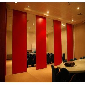 China Movable Door Rollers Banquet Hall Acoustic Partition Wall Panel Thickness 65mm OEM / ODM wholesale
