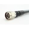 Nickel Plated RF Cable Assemblies N Male To Male Solder Type For Base Station