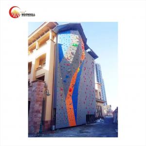 Outdoor Artificial Rock Climbing Wall Anti Corrosion For Camping Area Sports Park