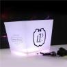 China 2017 New design  plastic  Led colour changing ice bucket square shap with large volume wholesale