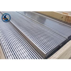 Straight Grating Wedge Wire Screen Panel Stainless Steel 316l 3mm Slot