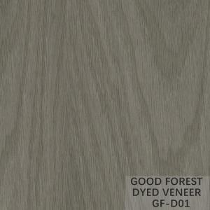 Grain Dyed Wood Veneer Natural American Oak Veneer Bleaching