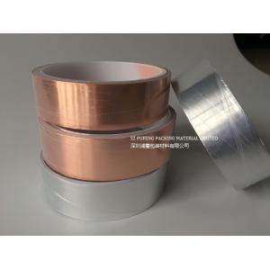 China 0.01mm Smooth Copper Foil Tape With Conductive Adhesive EMI Shielding supplier