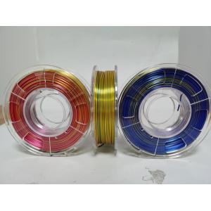 China trip color 3d printer filament,silk filament, 3d printer filaments supplier